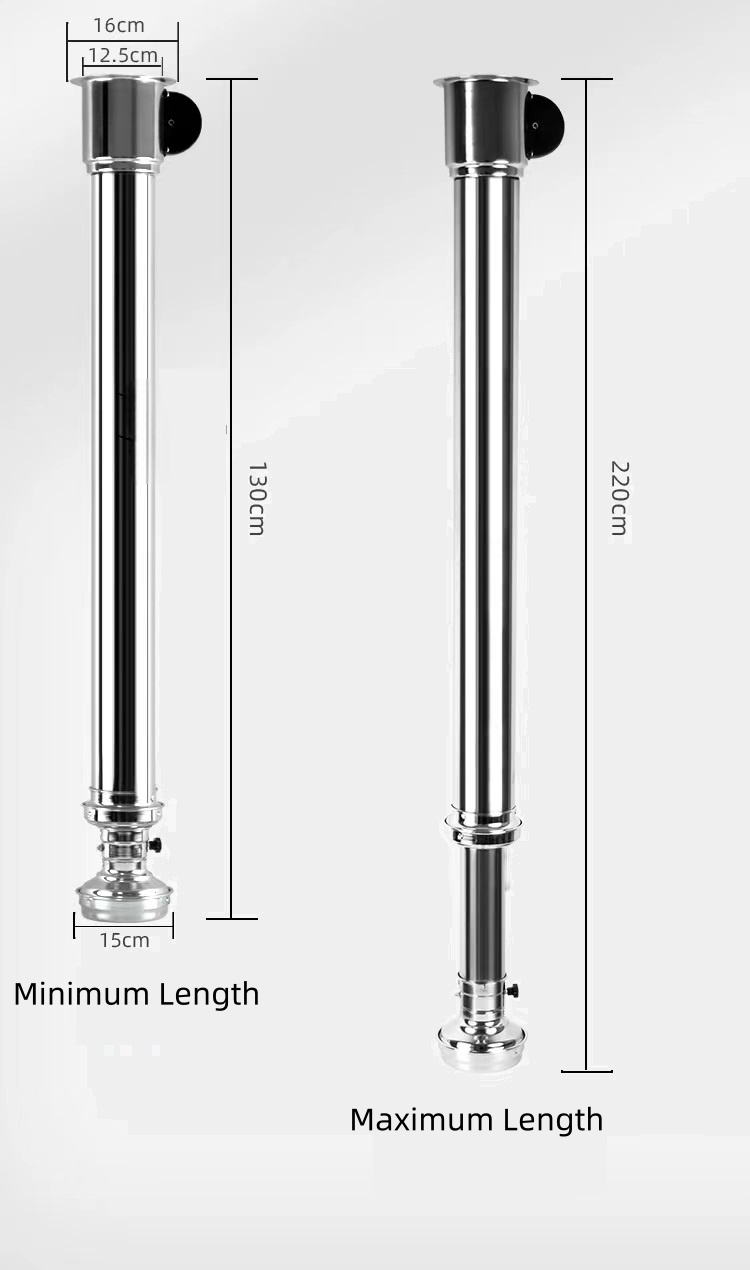 Pipe length comparison chart
