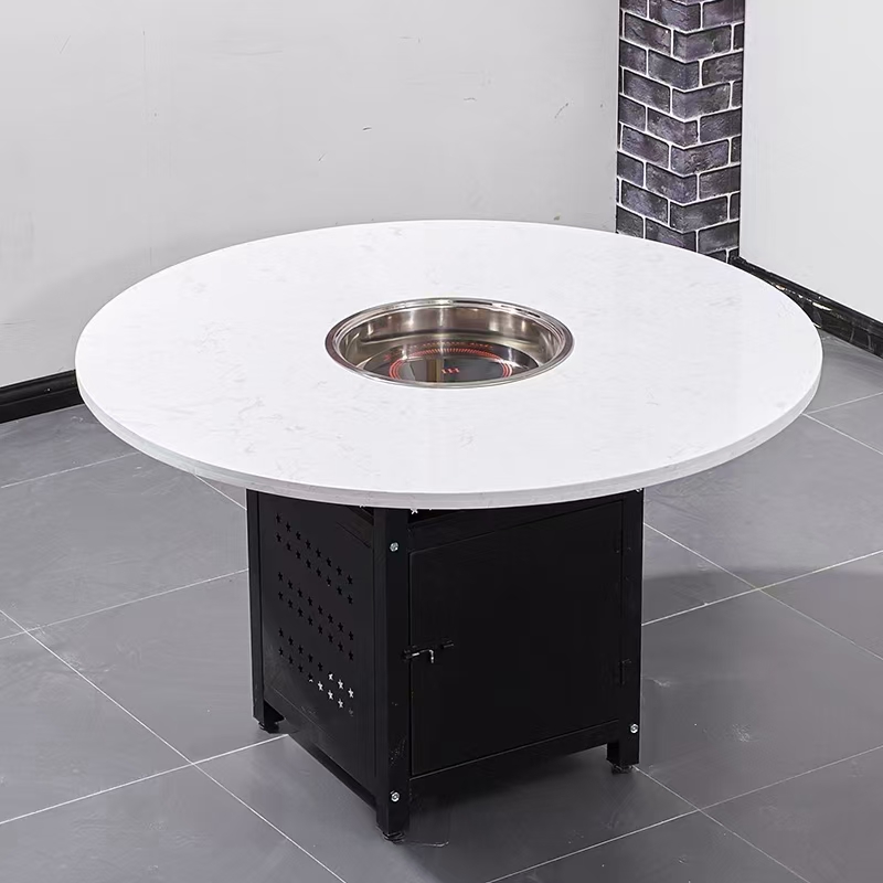 marble hot pot table